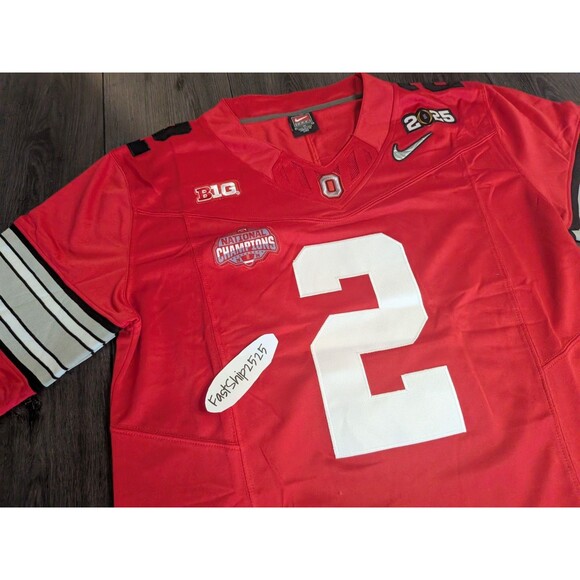 🚨 Caleb Downs #2 Ohio State Buckeyes Stitched Heritage 🏈 Jersey Men's Size XL - Picture 4 of 4